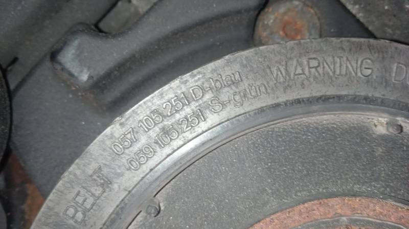 057105251D Audi A6 2004 Crankshaft Belt Pulley - Thumbnail 3
