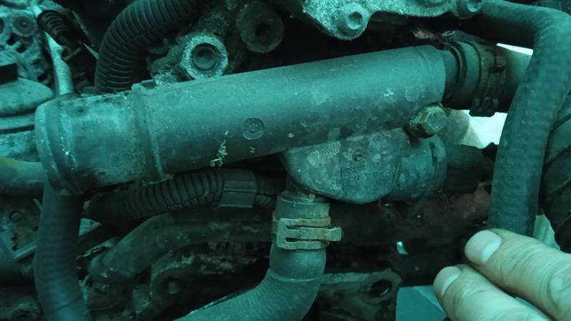 038121132D Volkswagen Caddy 2005 Coolant Flange (Engine Coolant Thermostat Housing Cover)