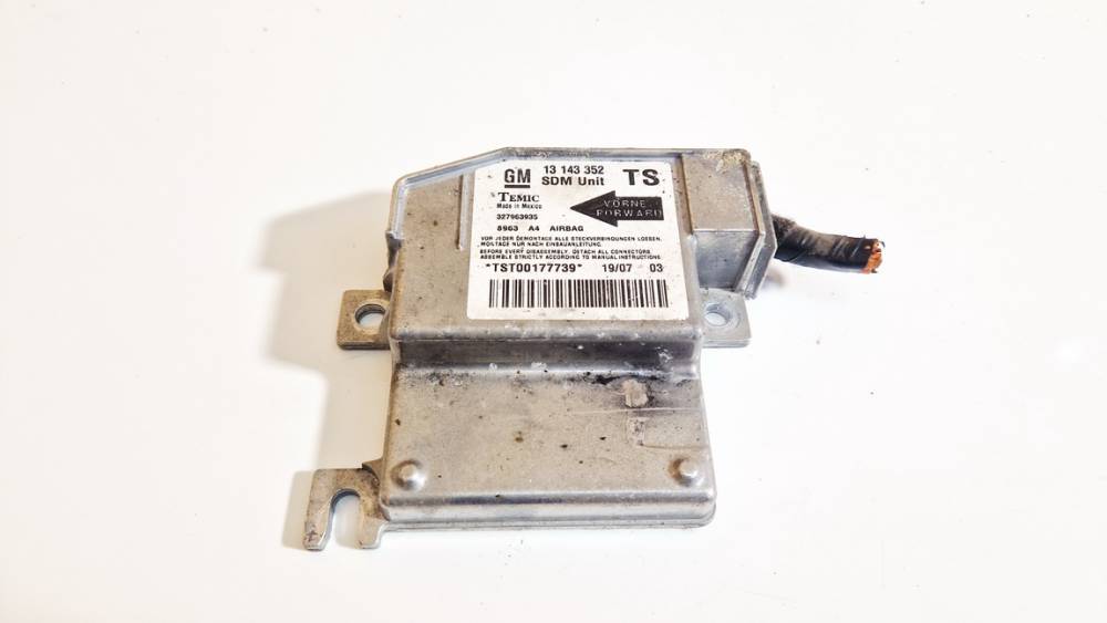 13143352 Opel Combo 2007 Airbag crash sensors module