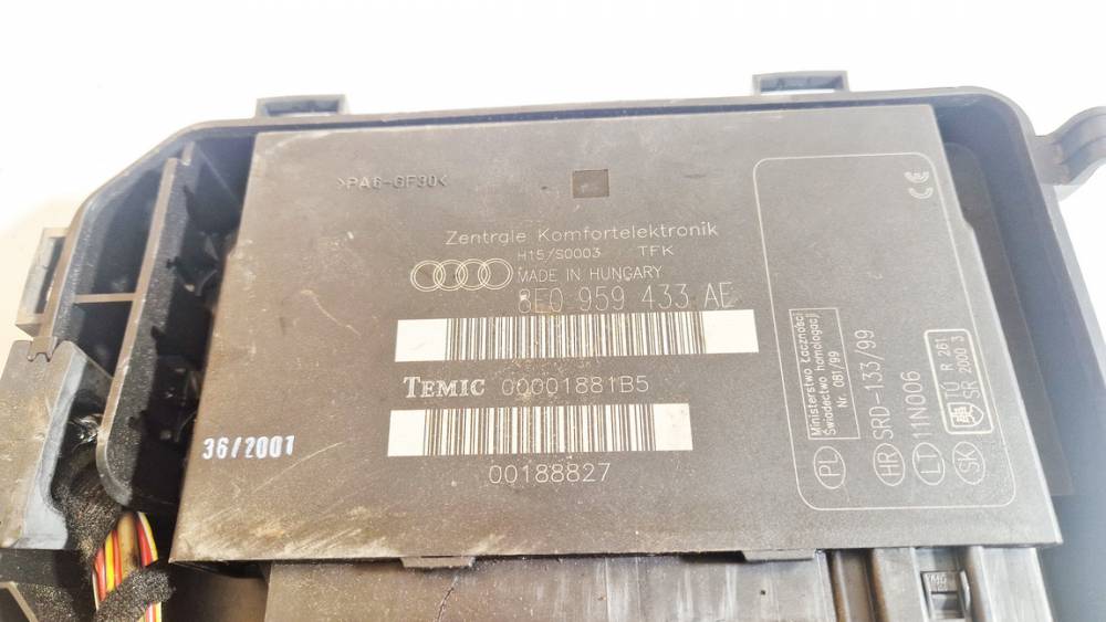 8E0959433AE Audi A4 2001 Komforto blokas - Thumbnail 2