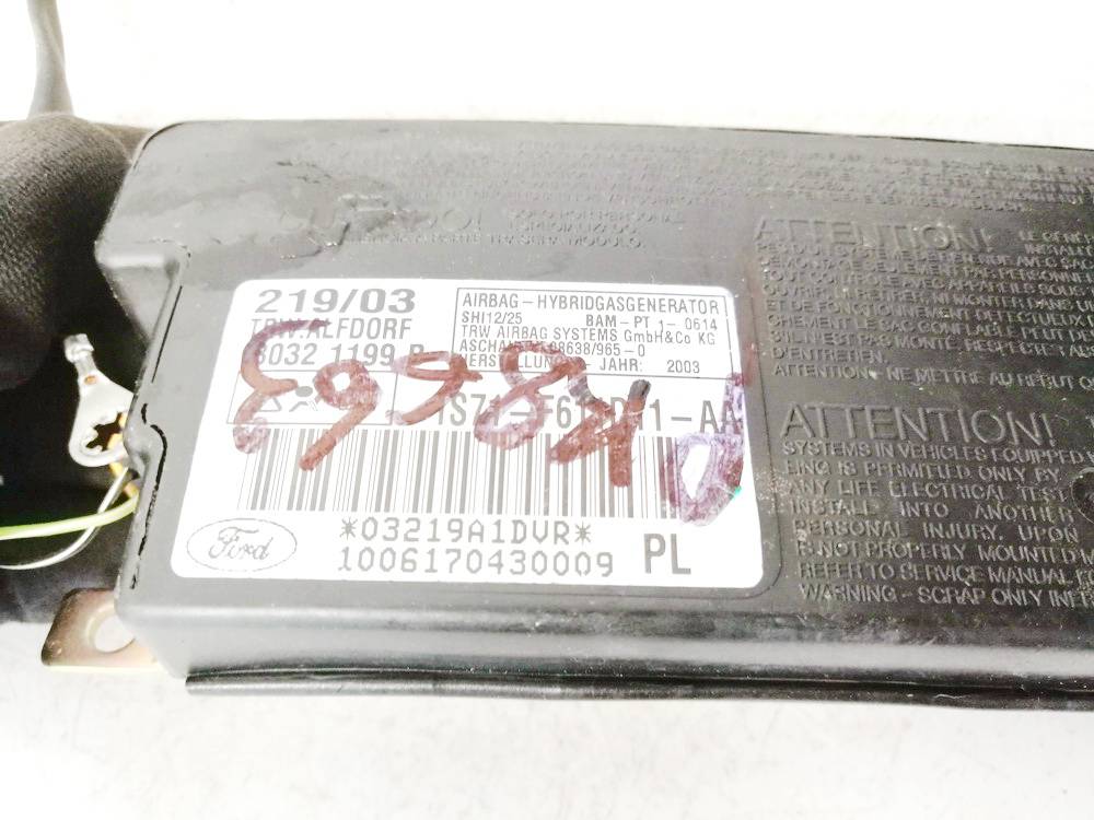 1S71F611D11AA Ford Mondeo 2003 Sedynes Airbag SRS - Thumbnail 3