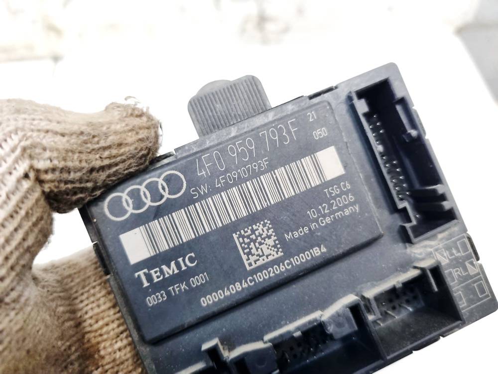 4F0959793F Audi A6 2006 Door control relay (DOOR CONTROL UNIT MODULE ECU ) - Thumbnail 4