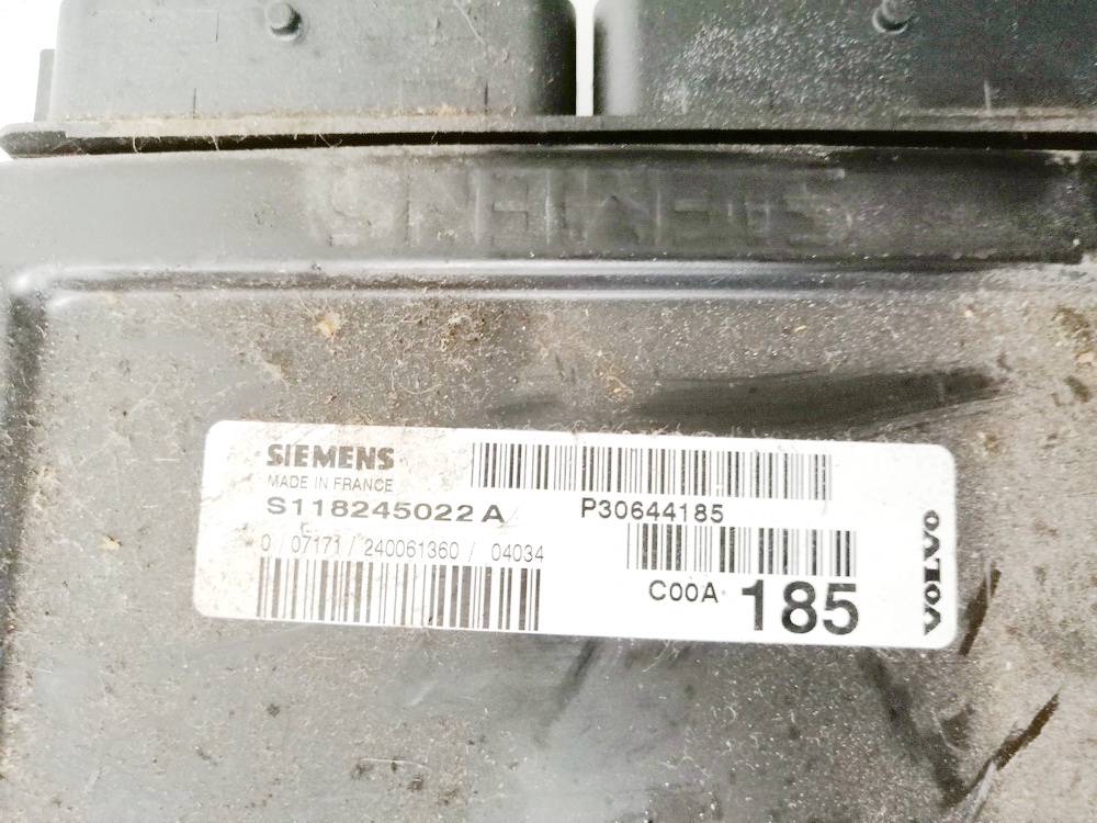 S118245022A Volvo V40 2004 ECU Engine Computer (Engine Control Unit) - Thumbnail 3