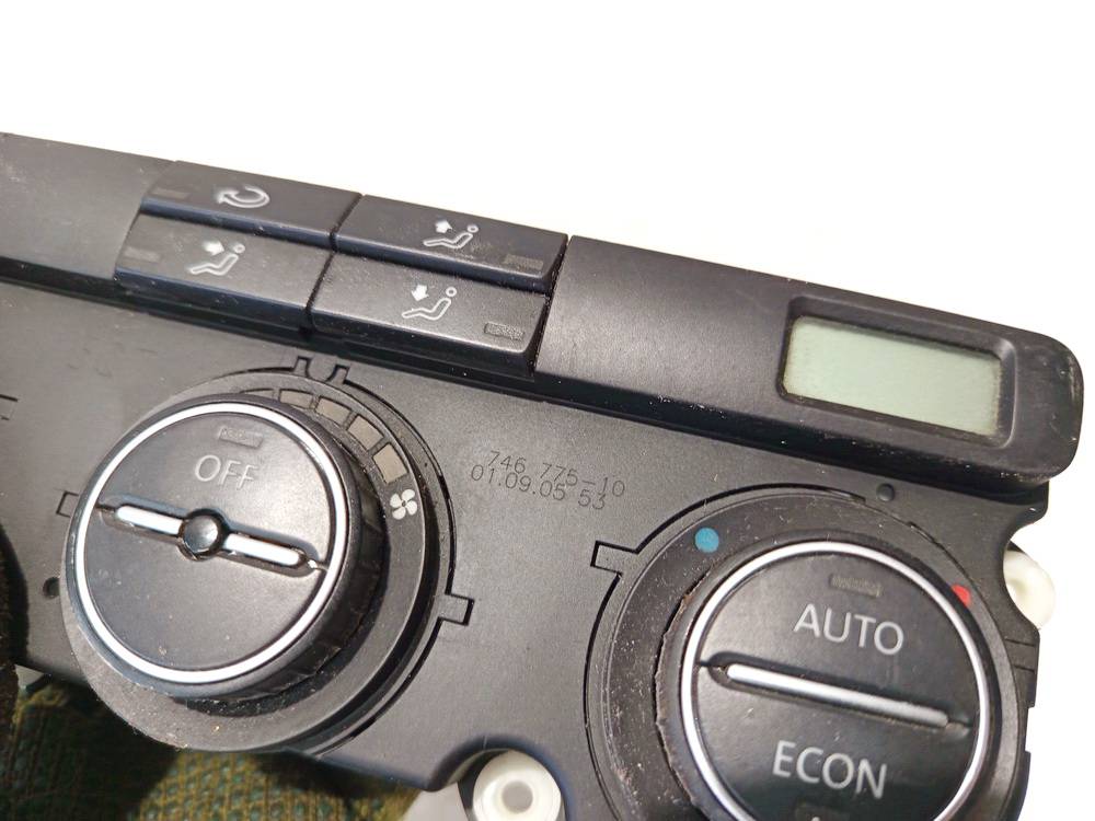 74677510 Volkswagen Passat 2006 Climate Control Panel (heater control switches) - Thumbnail 3