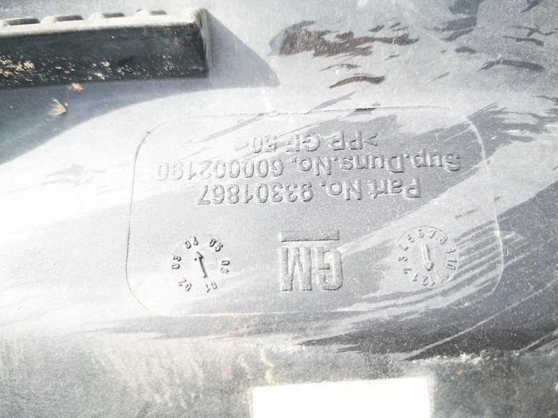 93301867 Opel Meriva 2004 Listwa osłonowa wycieraczki - PRZEDNIE - Thumbnail 3