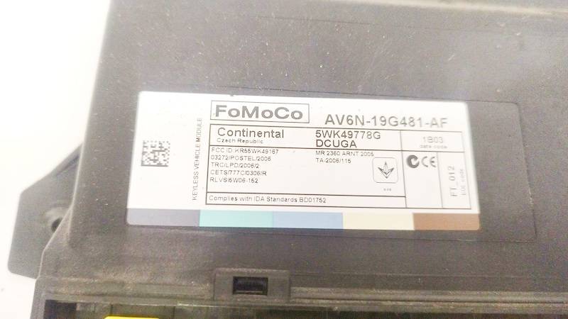 AV6N19G481AF Ford Focus 2011 Moduł komfortu - Thumbnail 2