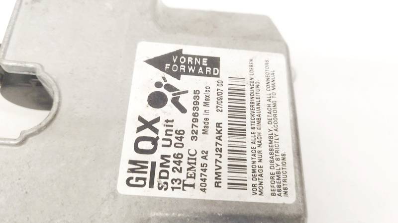 13246046 Opel Zafira 2007 Airbag crash sensors module - Thumbnail 2