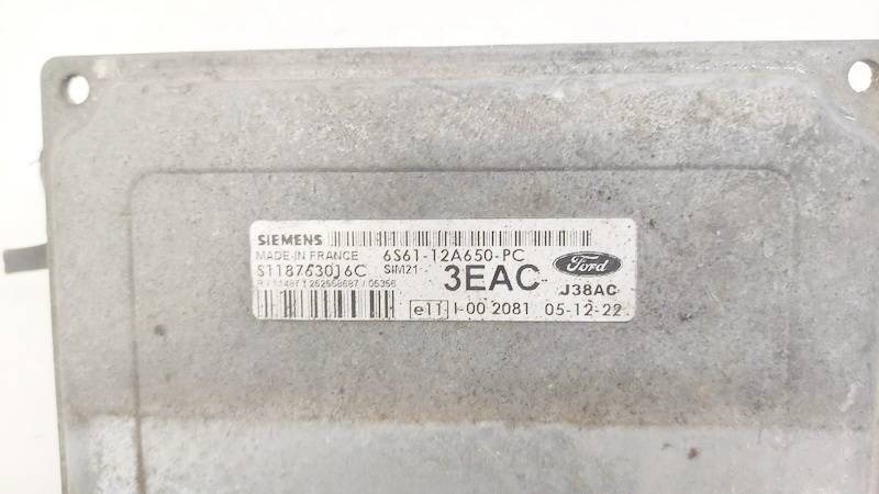 6S6112A650PC Ford Fiesta 2006 ECU Engine Computer (Engine Control Unit) - Thumbnail 2