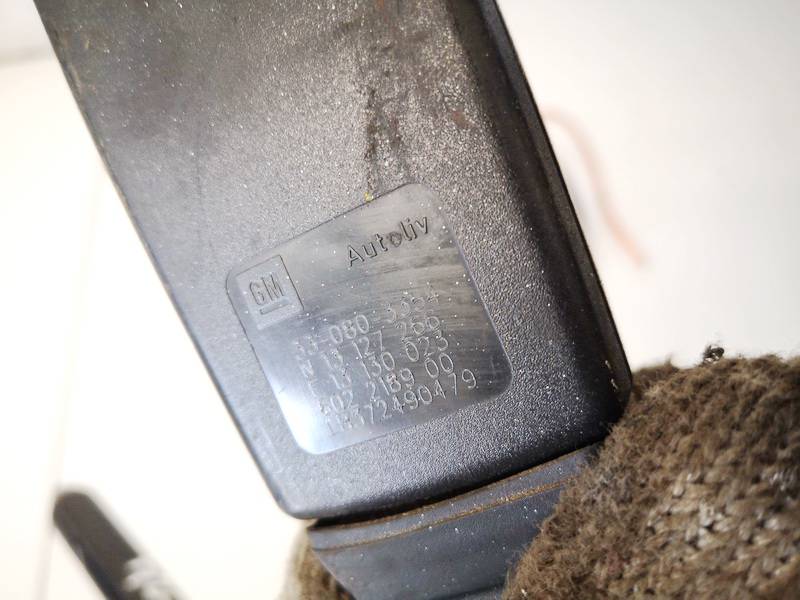 13127266 Opel Astra 2006 Seat belt holder (Seat belt Buckle) - FRONT LEFT - Thumbnail 3