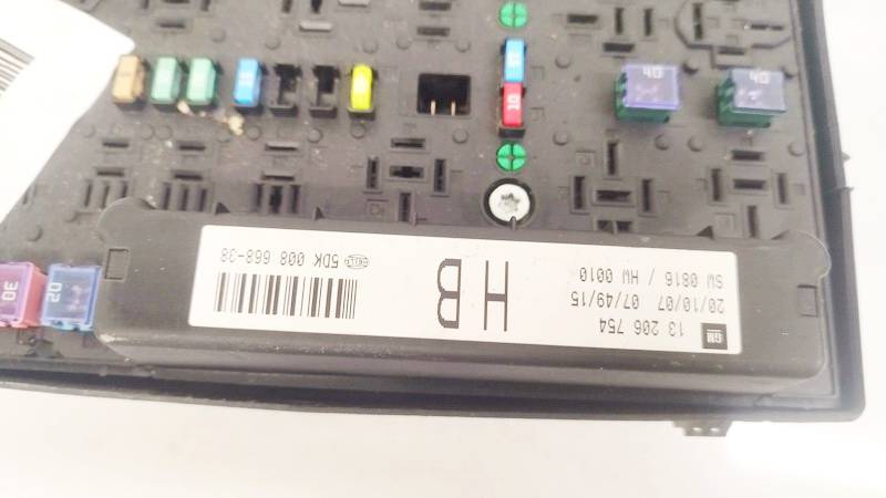 13206754 Opel Zafira 2007 Fuse box - Thumbnail 2
