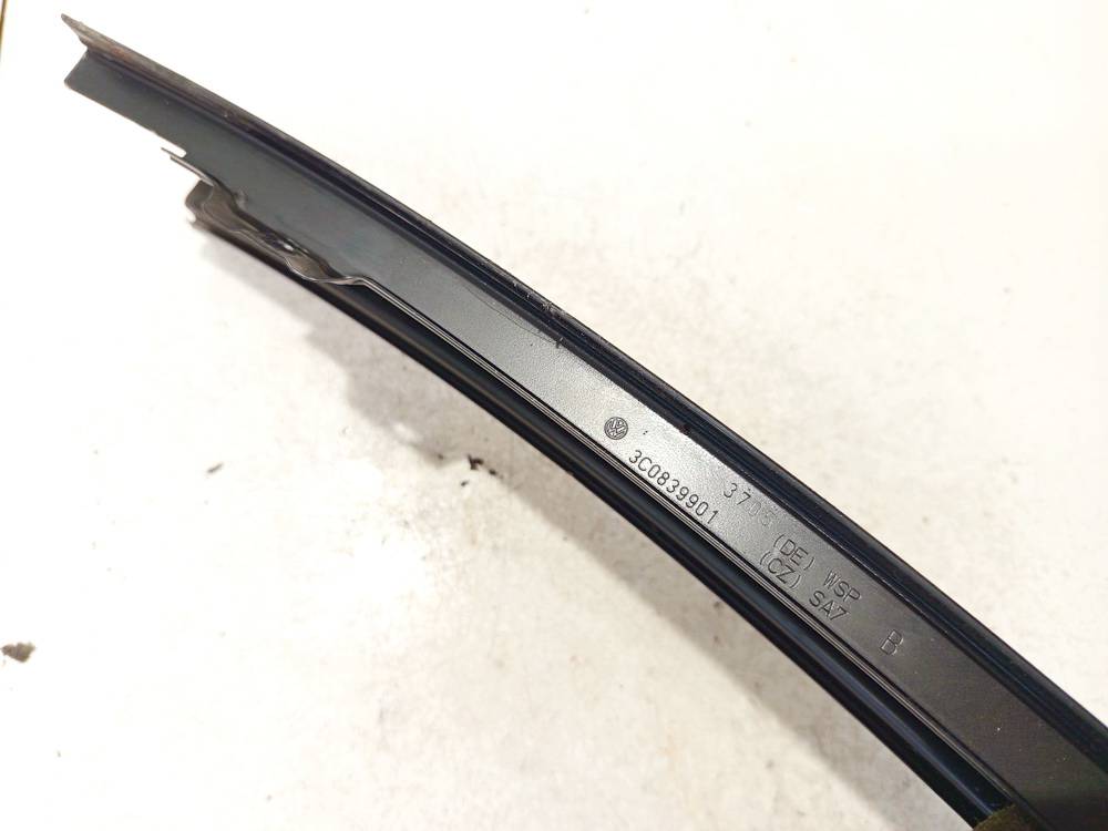 3C0839901 Volkswagen Passat 2006 Glass Trim Molding-weatherstripping - REAR LEFT - Thumbnail 3