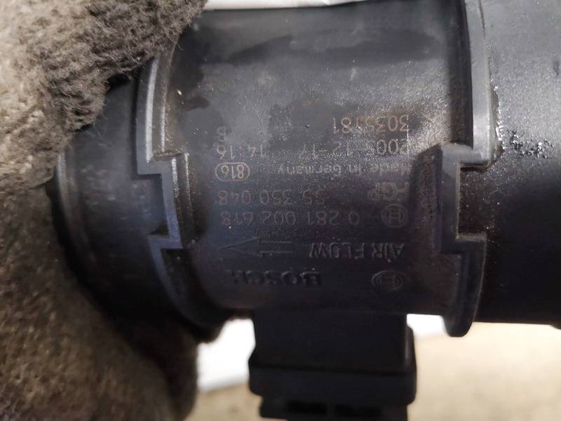 55350048 Opel Astra 2006 Capteur Maf Air Débitmètre Capteur - Thumbnail 3