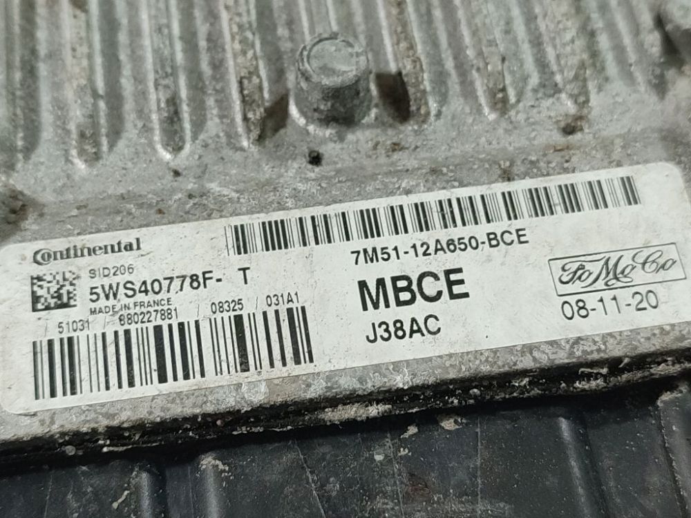 7M5112A650BCE Ford Focus 2008 ECU Engine Computer (Engine Control Unit) - Thumbnail 3