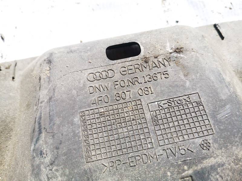 4F0807081 Audi A6 2006 PLAQUE AVANT SUPPORT SERRURE DE CAPOT - Thumbnail 3