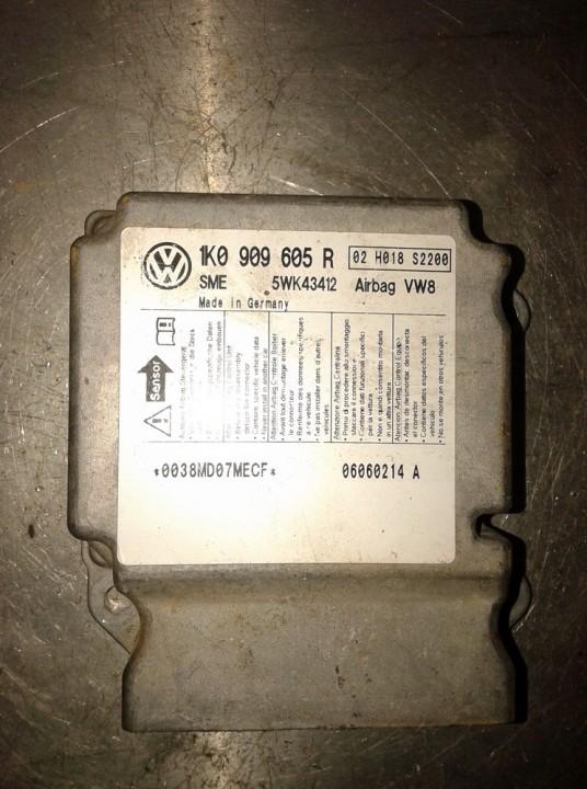 1K0909605R 5WK43412 Airbag crash sensors module Skoda Octavia 2006 2.0L