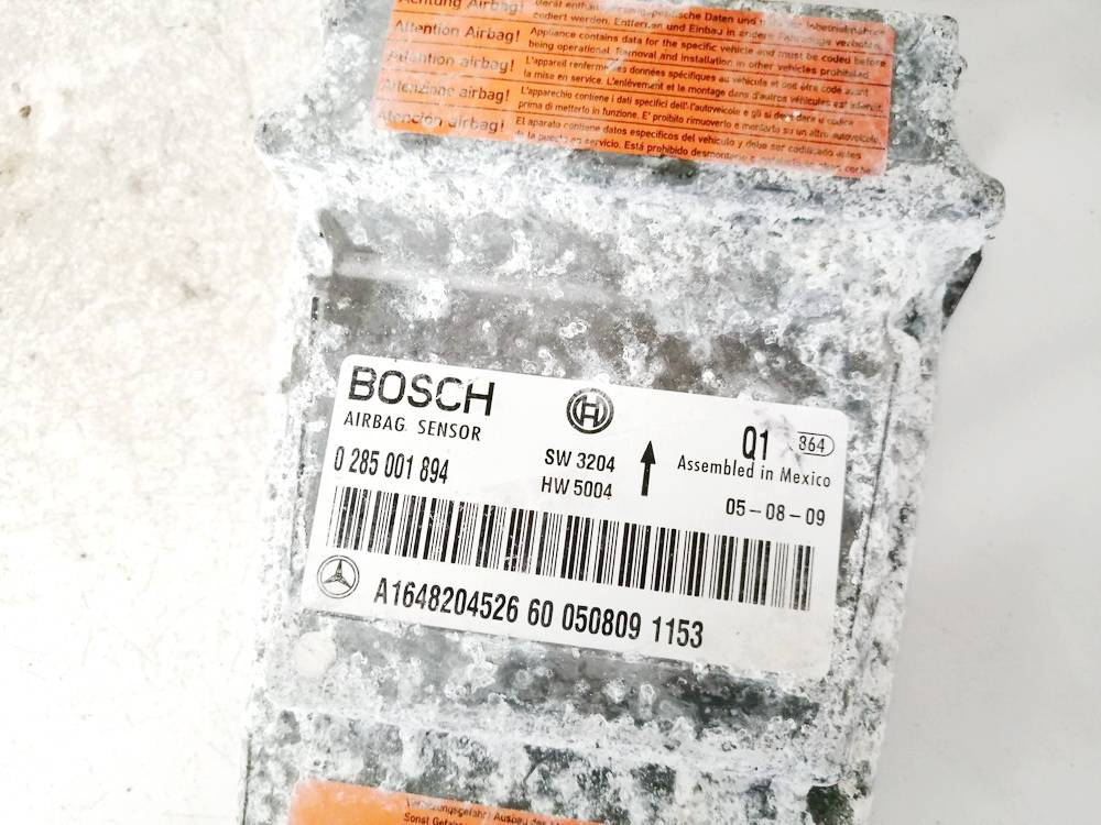 A1648204526 Mercedes-Benz ML-CLASS 2005 SRS gaisa spilvena dators – gaisa spilvenu vadības bloks - Thumbnail 3