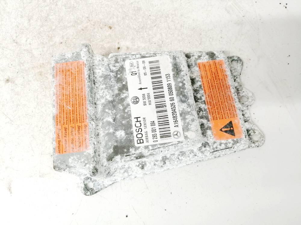 A1648204526 Mercedes-Benz ML-CLASS 2005 SRS gaisa spilvena dators – gaisa spilvenu vadības bloks