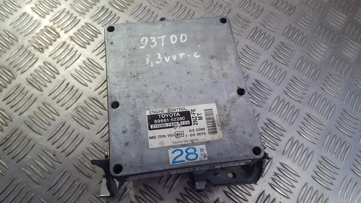 8966152280 Toyota Yaris Verso 2001 Moottorin ohjainyksikkö