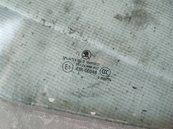 AS2 Skoda Octavia 2005 Seitenscheibe Fenster Seiten Scheibe Vorne Rechts - Thumbnail 2