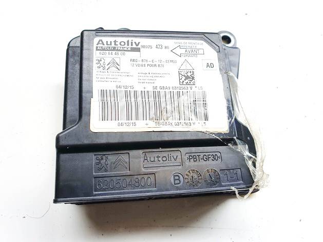 9807547380 Citroen C4 Picasso 2016 Komputer SRS airbag – moduł sterujący poduszek powietrznych