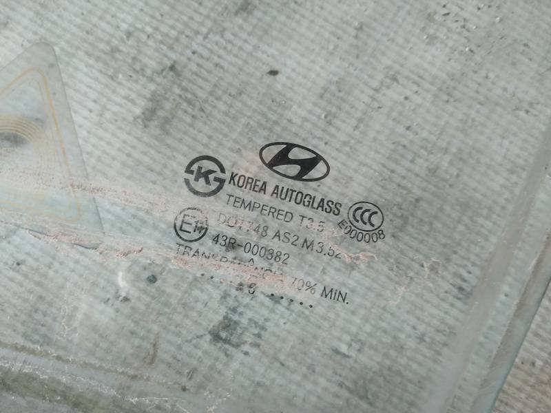 AS2 Hyundai Santa Fe 2007 vitre de porte avant Gauche - Thumbnail 2