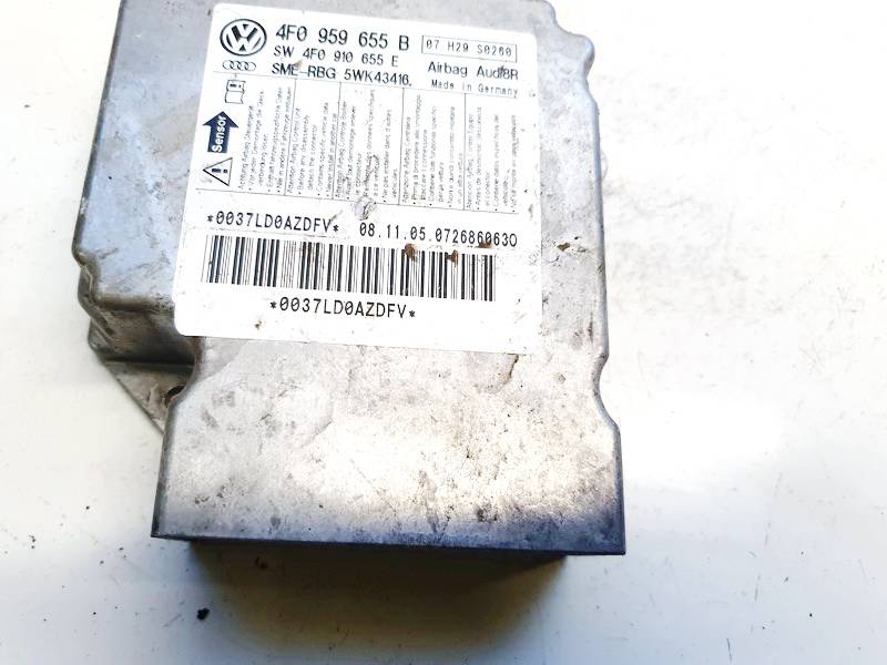 4F0959655B Audi A6 2006 Airbag crash sensors module - Thumbnail 2