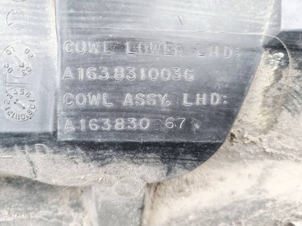 A1638310036 Mercedes-Benz ML-CLASS 2001 Valytuvu apdailos plastmase P. - Thumbnail 4