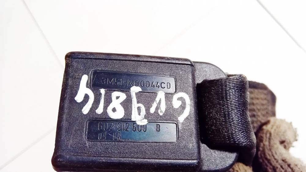 3M51R60044CD Ford C-MAX 2005 Seat belt holder (Seat belt Buckle) -  REAR MIDDLE - Thumbnail 3