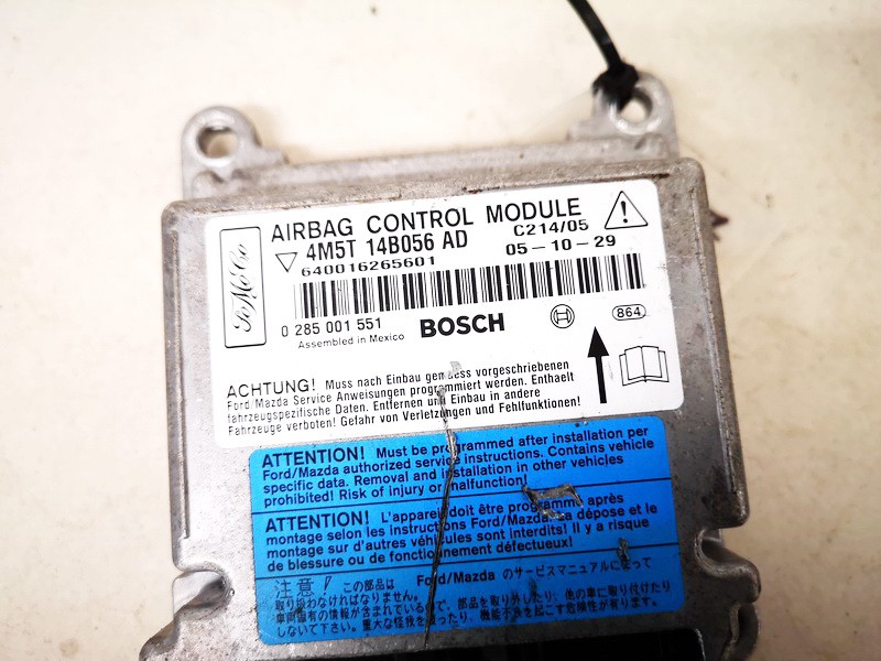 4M5T14B056AD Ford C-MAX 2005 SRS gaisa spilvena dators – gaisa spilvenu vadības bloks - Thumbnail 2