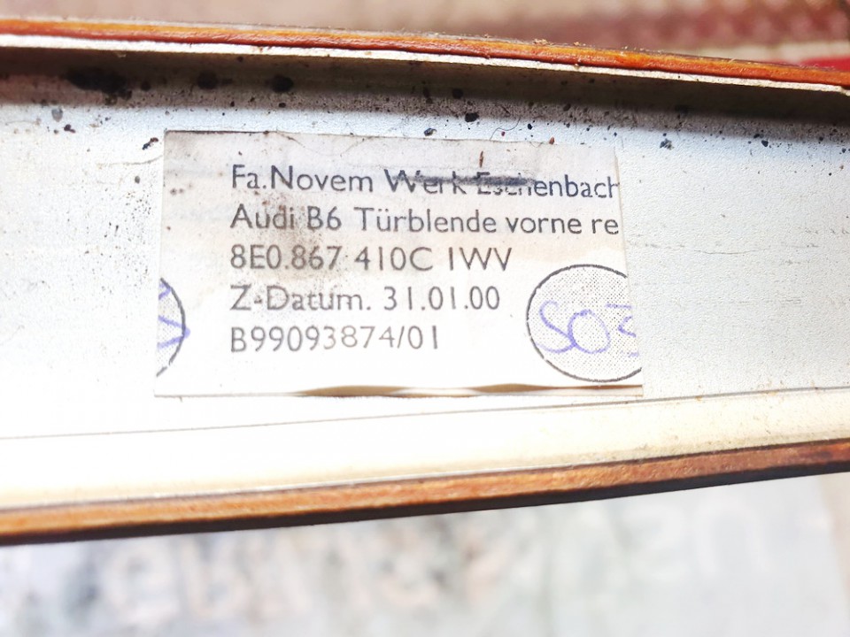 8E0867410C Audi A4 2001 Interior trim - Thumbnail 3