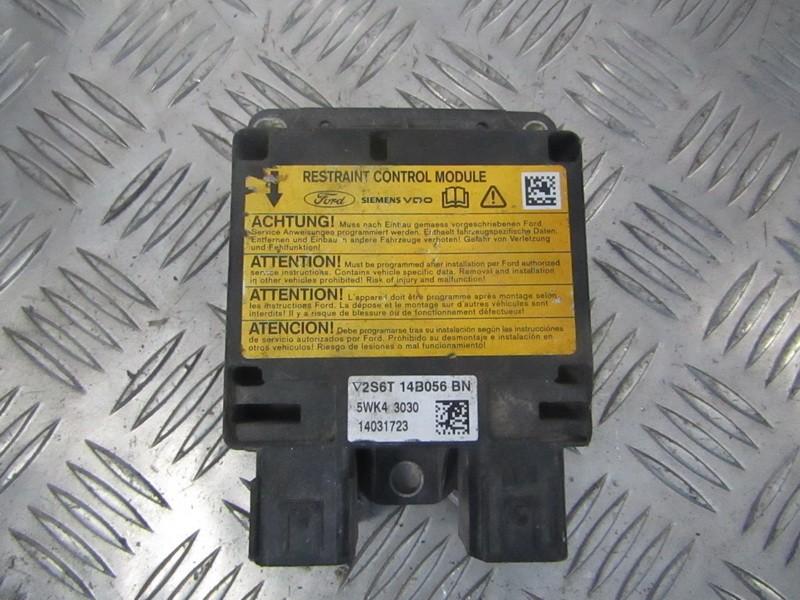 2S6T14B056BN Ford Fiesta 2006 SRS AIRBAG KOMPIUTERIS - ORO PAGALVIU VALDYMO BLOKAS