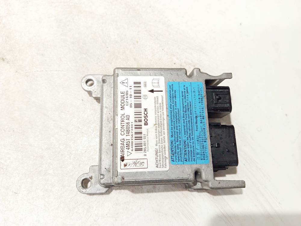 4M5T14B056AD Ford C-MAX 2005 SRS AIRBAG KOMPIUTERIS - ORO PAGALVIU VALDYMO BLOKAS