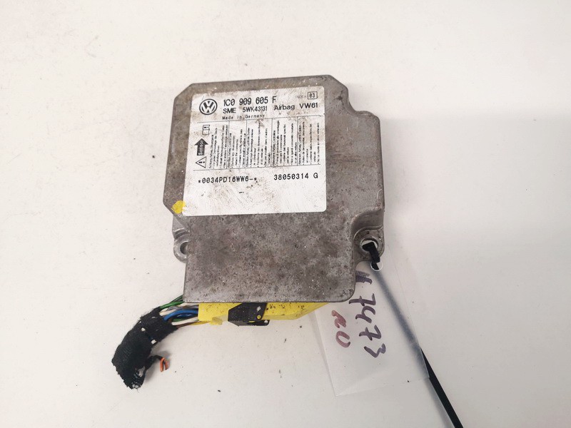 1C0909605F Skoda Superb 2005 Airbag crash sensors module