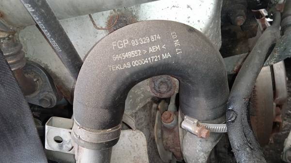 93329874 Opel Meriva 2004 TURBO INTERCOOLER PIPE HOSE