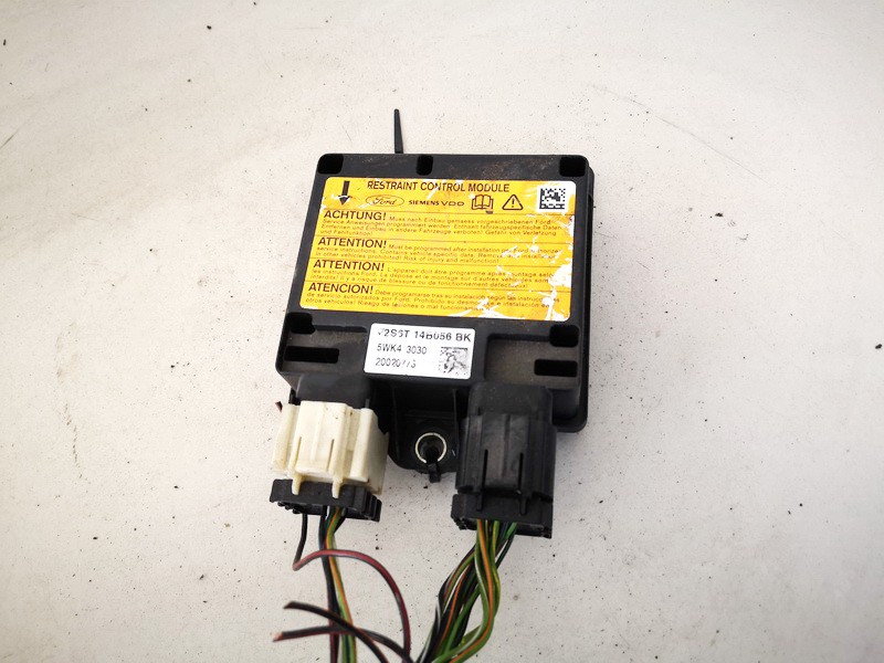 2S6T14B056BK Ford Fiesta 2003 SRS AIRBAG KOMPIUTERIS - ORO PAGALVIU VALDYMO BLOKAS