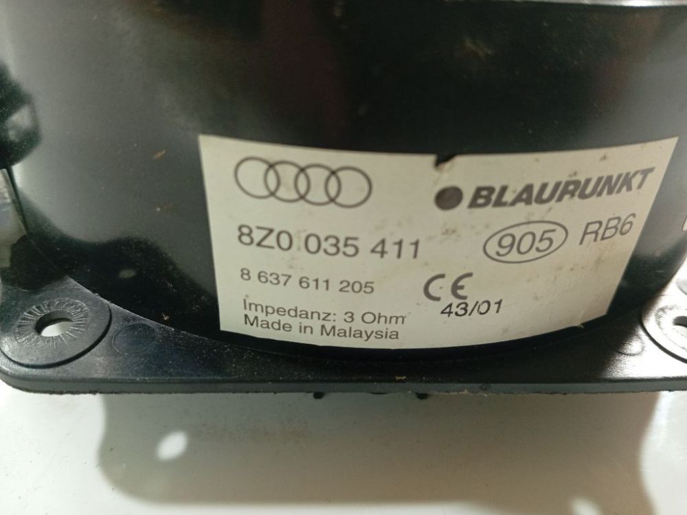 8Z0035411 Audi A2 2002 Speaker (audio) - Thumbnail 4