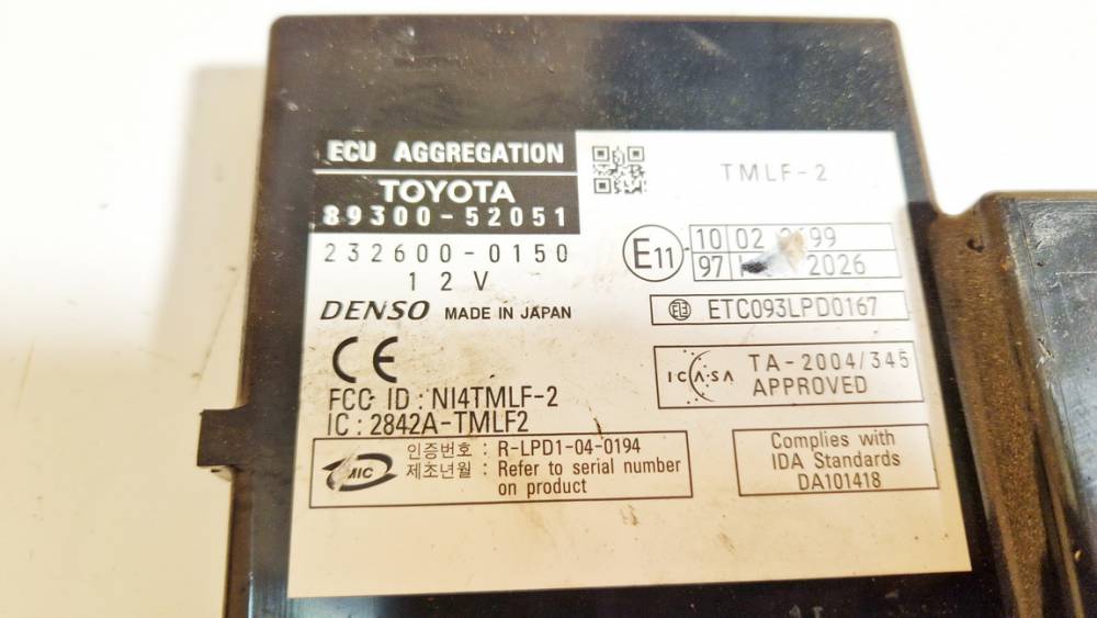 8930052051 Toyota Yaris 2007 Anderen Computern - Thumbnail 2