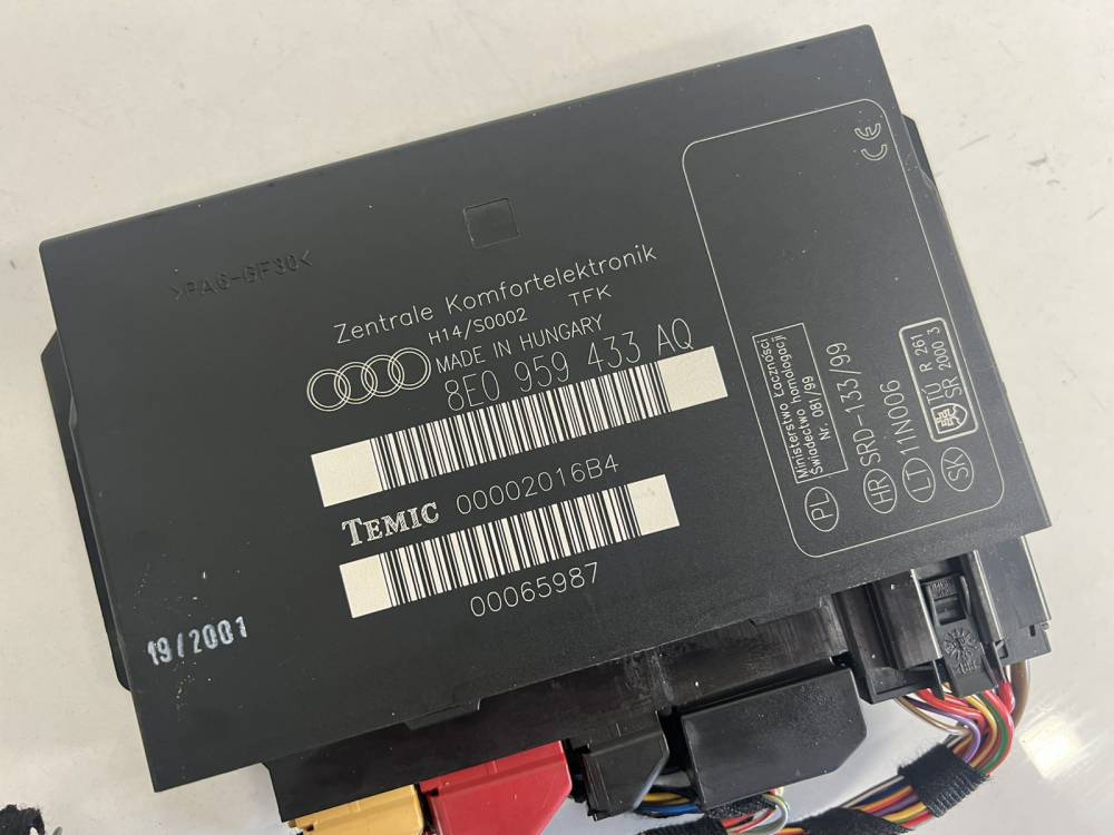 8E0959433AQ Audi A4 2002 MÓDULO DE CONFORT-CONVENIENCIA - Thumbnail 2