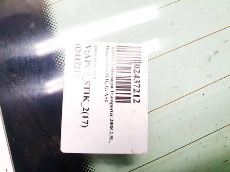 AS2 Volkswagen Transporter 2008 LUNA TRASERA IZQUIERDA, Luna de la puerta trasera - TRASERA IZQUIERDA - Thumbnail 2