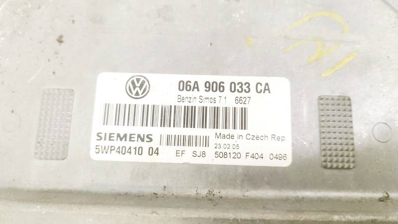 06A906033CA Volkswagen Golf 2005 ECU Engine Computer (Engine Control Unit) - Thumbnail 2