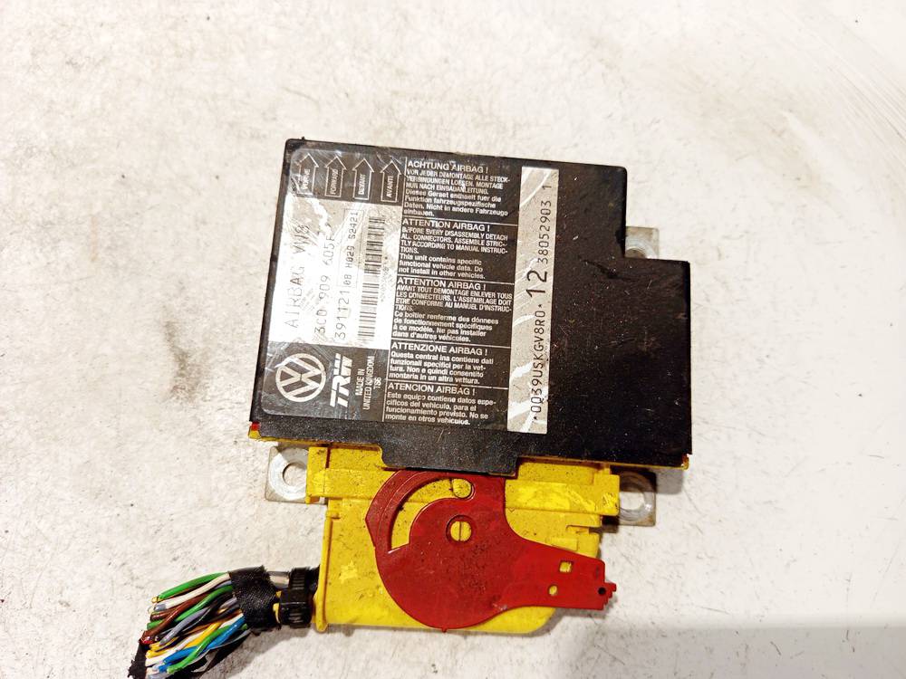 3C0909605F Volkswagen Passat 2006 Komputer SRS airbag – moduł sterujący poduszek powietrznych
