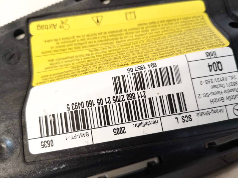 2118602705 Mercedes-Benz E-CLASS 2003 Seat AIRBAG - Thumbnail 3