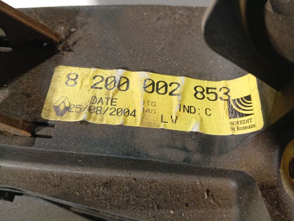 8200002853 Renault Laguna 2004 Pedal work, Brake pedal, Pedal bracket, Clutch pedal - Thumbnail 4