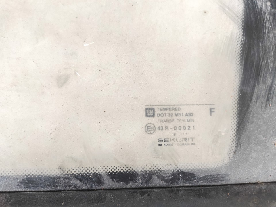 90559954 Opel Astra 1999 Corner quarter window glass - REAR RIGHT - Thumbnail 2