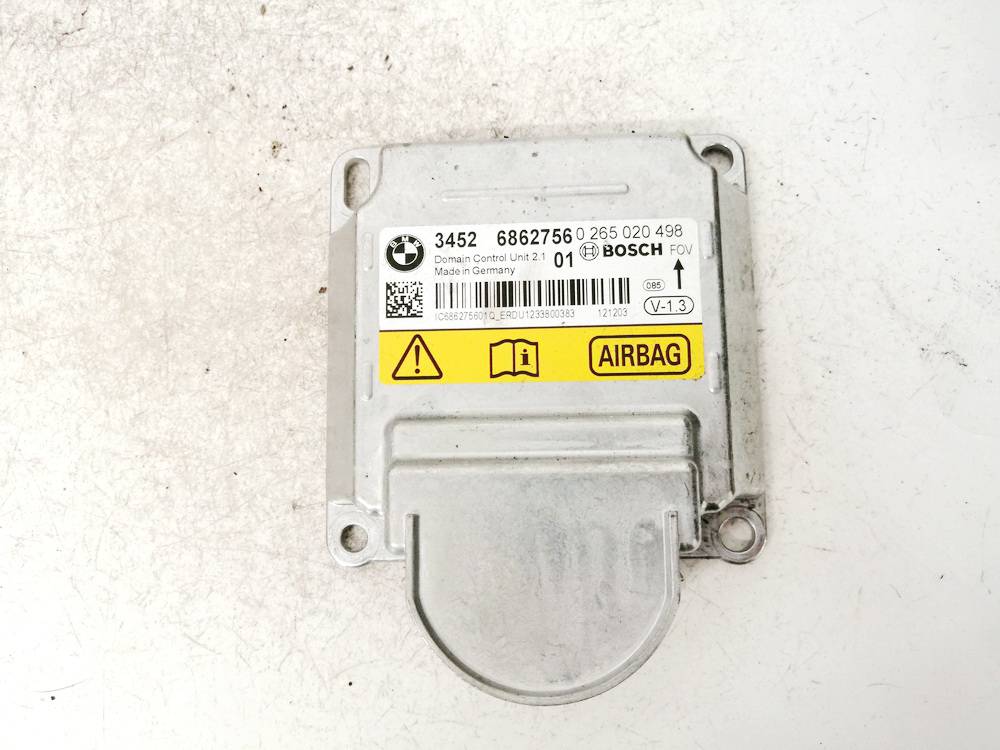 0265020498 BMW 1-Series 2011 SRS AIRBAG KOMPIUTERIS - ORO PAGALVIU VALDYMO BLOKAS