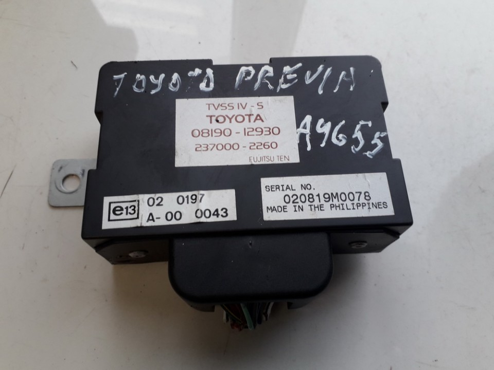 0819012930 Toyota Previa 2002 ALARM SENSOR MODULE UNIT