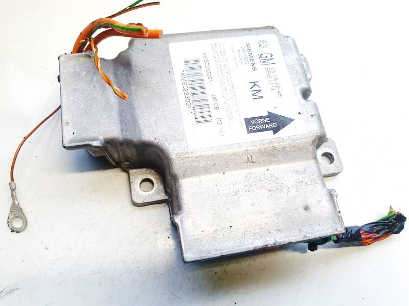 13186948 Opel Vectra 2008 SRS gaisa spilvena dators – gaisa spilvenu vadības bloks