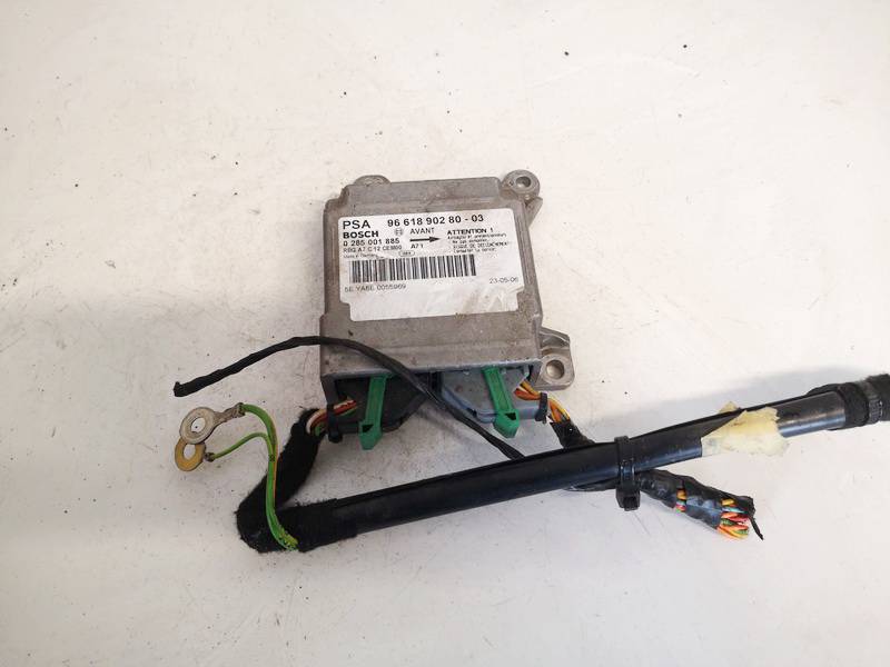 9661890280 Peugeot 207 2006 SRS AIRBAG KOMPIUTERIS - ORO PAGALVIU VALDYMO BLOKAS