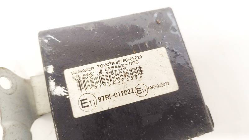 897800F020 Toyota Corolla Verso 2006 Immobiliser ECU - Thumbnail 2