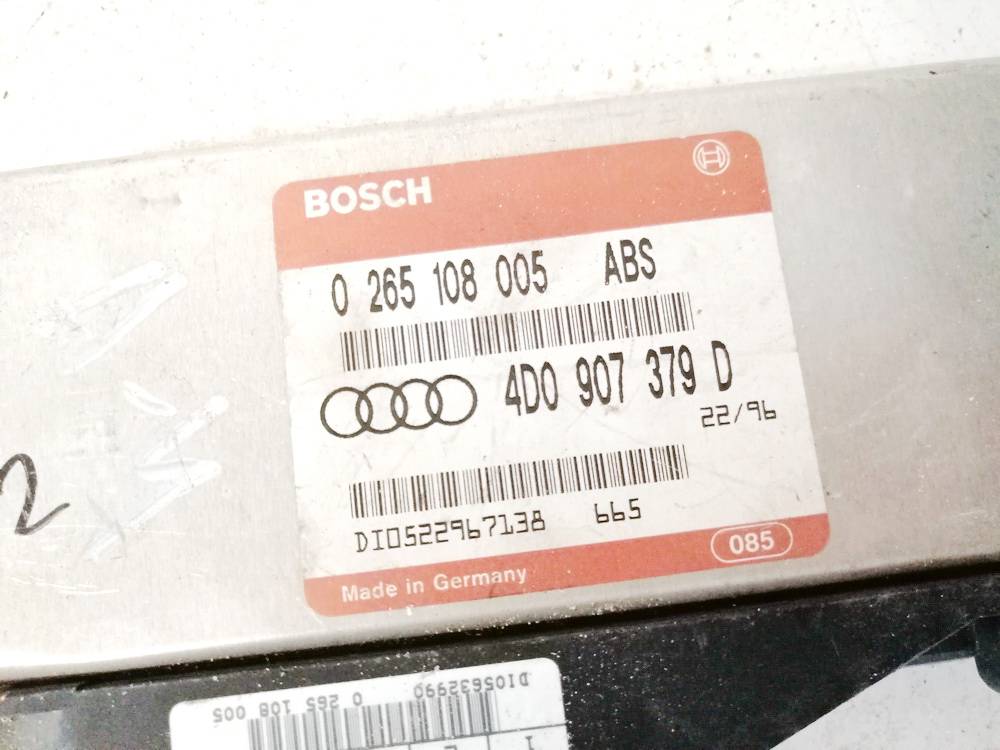 0265108005 Audi A4 1994 ABS kompiuteris - Thumbnail 3
